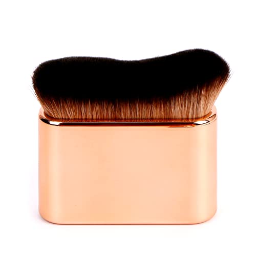 Yoseng Self Tan Brush  Rose Gold Kabuki Brush for Body Face  Hands  Vegan StreakFree Application MultiUse for Self Tanner Sunscreen Body Lotion