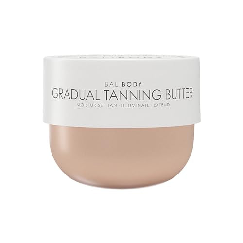 Bali Body Gradual Tanning Butter  Buildable Natural Tan in 68 Hours  AntioxidantRich Subtle Gold Shimmer  For All Skin Types Including Sensitive Skin 200 ml676 fl oz