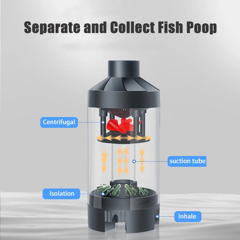 Quiet Fish Tank Built-in Water Filter Circulating Pump Fecal Separation Collector Oxygenation Pump Aquarium Pumping 110V 220V