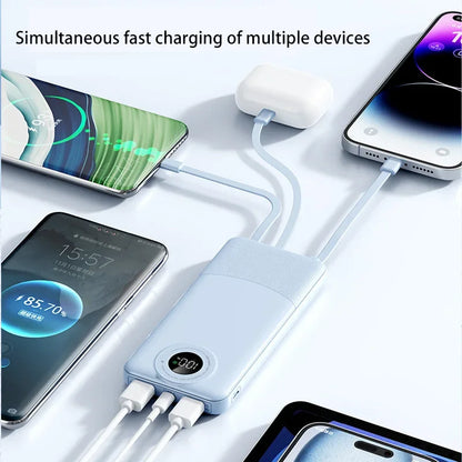 200000mAh Power BankSuper Fast Charging 66W Ultralarge Capacity For Mobile Power External Battery For iphone 15 14 Samsung New