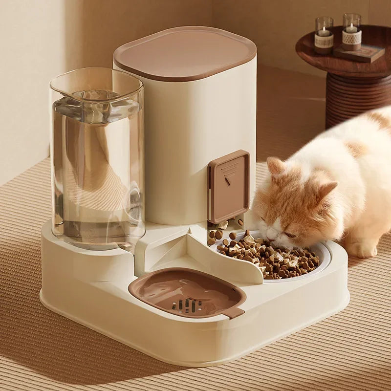 Water Supplies Food Container New Pet Cat Large Capacity Water Dispenser Dry Wet Separation for Automatic Feeder Drinking