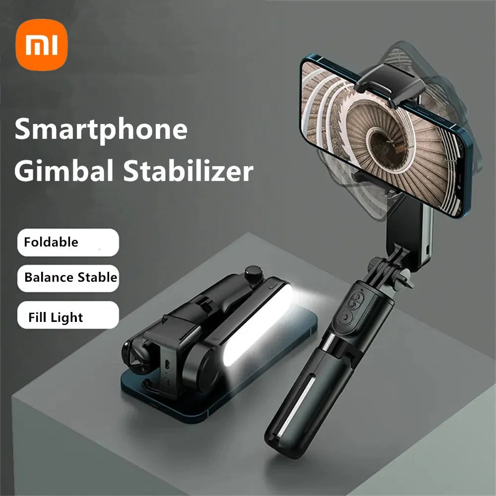 Xiaomi Versatile Handheld Gimbal Stabilizer Selfie Stick Mini Portable Retractable Tripod with Fill Light and Wireless Bluetooth