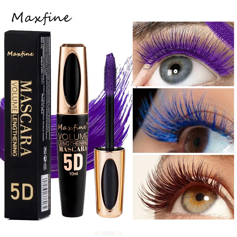 5D Silk Mascara with Big Eyes Strong and Lasting Black Content and Length Waterproof and Noncaking and Prolonged Mascara