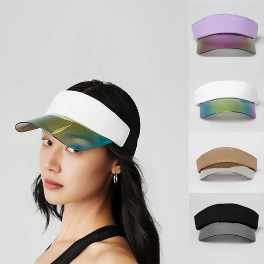 New Yoga Women Sun Visor Cap Baseball Hats Embroidered Unisex Sun Protection Outdoor Sport Sunshade Open Top Baseball Hats