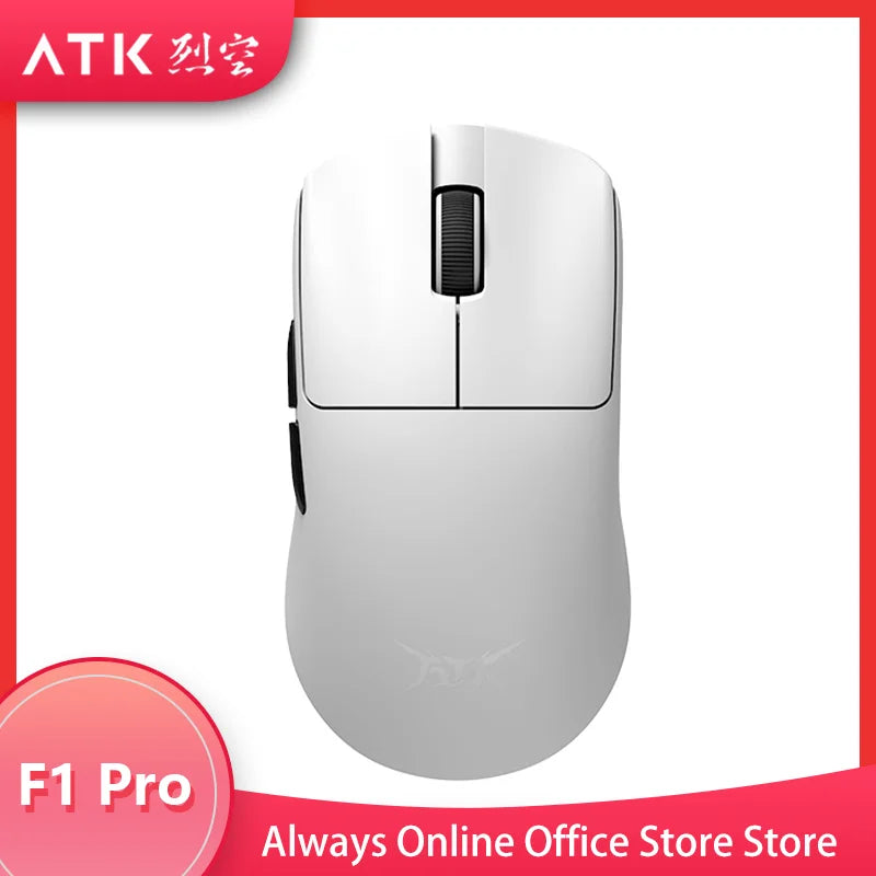 ATK F1 Ultimate Pro MAX 8k Wireless Dual Mode Mouse Paw3950 8K FPS Customized Lightweight Mice Ergonomics Esports Accessory