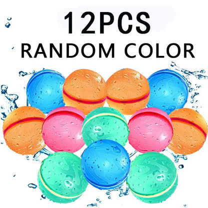 Swimming Pool Magnetic Reusable Water Balloons Refillable Water Balloon Quick Fill Self Sealing Water Bomb Splash Balls for Kids