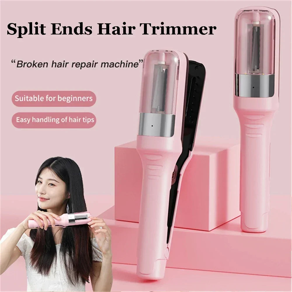 1pc Hair End Trimmer Split Remover Dry Damaged Brittle Professional Automatic Trim Split for Women Cordless Hair cutting machine