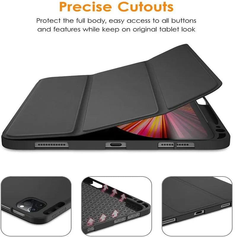 Case For Xiami MiPad 5 6 Pro 11 Support Magnetic Charging Auto Wake up For Redmi Pad Se 11 1061 Cover Xiaomi Tablet Accessories