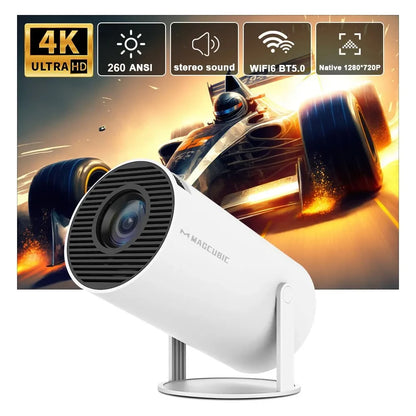 Full 3d Projectormagcubic 4k Android 11 Projector  200 Ansi Dual Wifi6 1280x720p Bluetooth