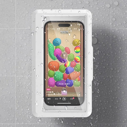 Bathroom Waterproof Phone Holder Home Wall Phone Case Stand Box Selfadhesive Touch Screen Phone Bracket Shower Sealing Storage