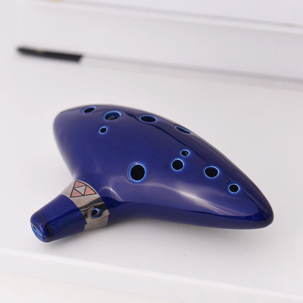 12 Holes Ocarina Ceramic Alto C Vessel Flute Wind Legend of Zelda Musical Instrument