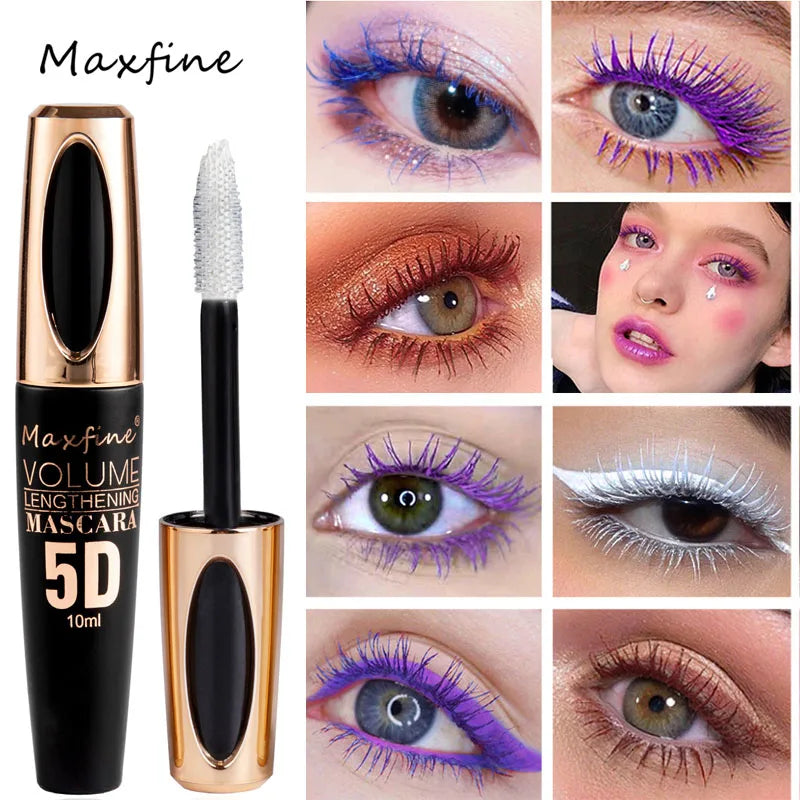 5D Silk Mascara with Big Eyes Strong and Lasting Black Content and Length Waterproof and Noncaking and Prolonged Mascara