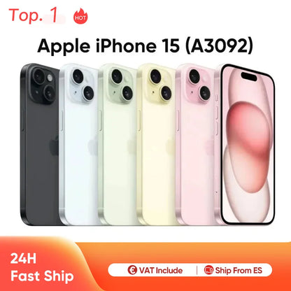 Apple iPhone 15 A3092 6GB RAM 128GB ROM iOS 17 61 Super Retina XDR OLED Display IP68 Dustwater Resistant Dual SIM