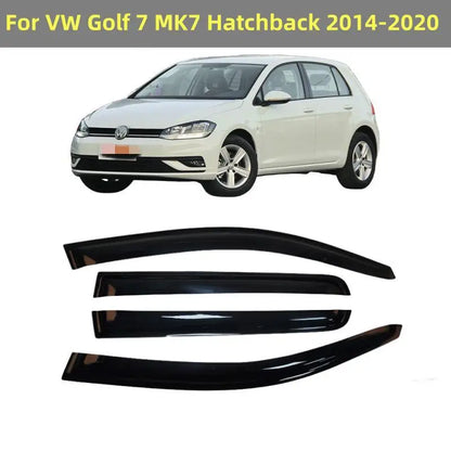 For Volkswagen VW Golf 7 MK7 Hatchback 2014-2020 Car Side Window Visor Sun Deflector Rain Guard Awnings Shelters Covers Trim