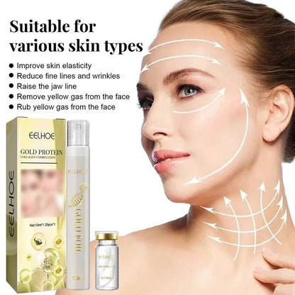 Collagen Protein Thread Instant Wrinkle Remover Serum Set Lifting Firming Soluble Absorbable Face Filler Anti-aging Skin Care