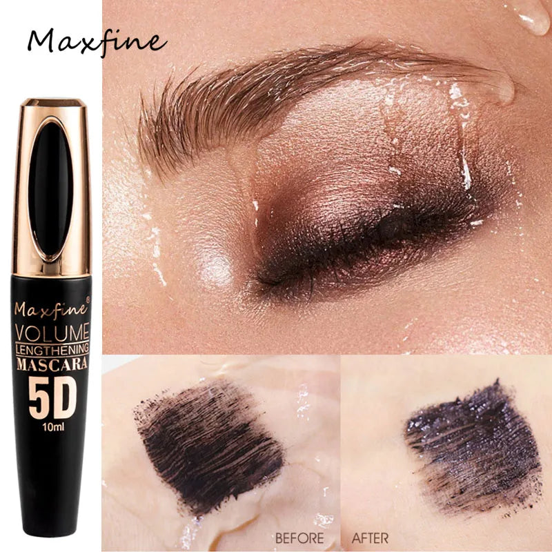 5D Silk Mascara with Big Eyes Strong and Lasting Black Content and Length Waterproof and Noncaking and Prolonged Mascara