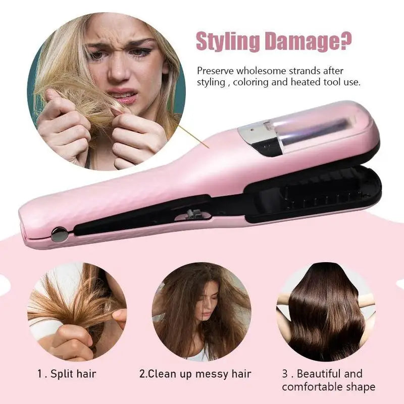 1 Pc Automatic Electric Hair Clipper 2 in 1 Hair Edge Control Multifunctional Type C Rechargeable Hair Split End Clipper