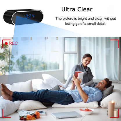 Mini Camera Desktop Clock Full HD 1080P Wireless Wifi Camera Control Infrared Night Vision DVR Home Monitoring Video