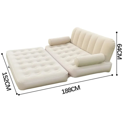 Seat Outdoor Inflatable Sofa Lazy Inflatable Sofa Bed Camping Inflatable Mattress Foldable Air Mattress Electric Inflation Pump