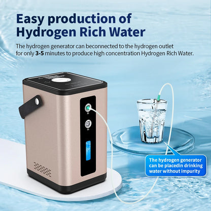 Suyzeko 450ML Hydrogen&Oxygen Inhalation Machine Molecular Hydrogen Water Generator H2 Inhaler Water Ionizer Home Care 2024 NEW