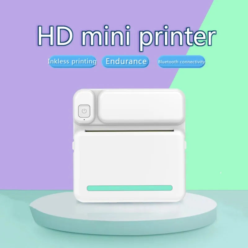 Mini Printer Portable Thermal Printer Sticker Printer 57mm Lable Printing Wireless BT 200dpi Android IOS Selfadhesive Printers