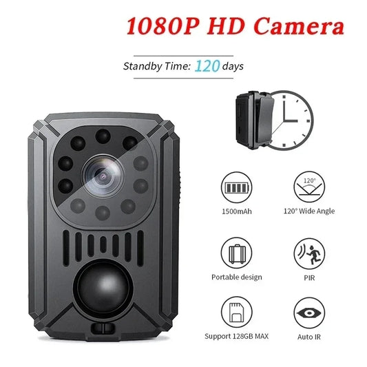 MD31 Mini Body Camera 1080P Full HD Security Pocket Night Vision Motion Dection Small Camcorder Cars Standby PIR Video Recorder