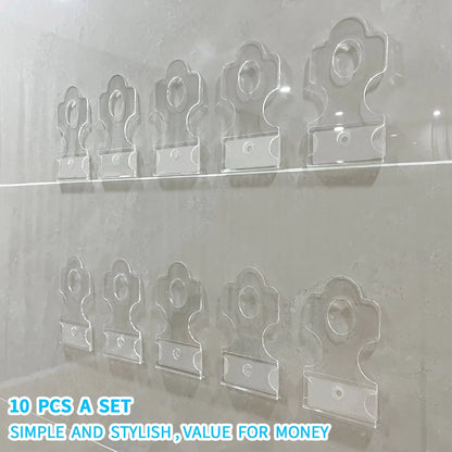 10 Pack Clear Acrylic Floating Shelves for Funko Pop Box Hidden Storage Hook Wall Mounted Display Case for Protect Figure Box