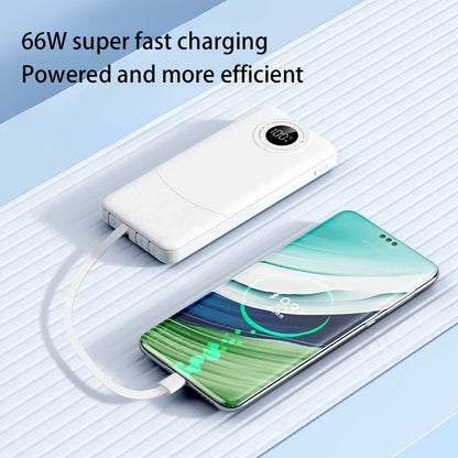 200000mAh Power BankSuper Fast Charging 66W Ultralarge Capacity For Mobile Power External Battery For iphone 15 14 Samsung New